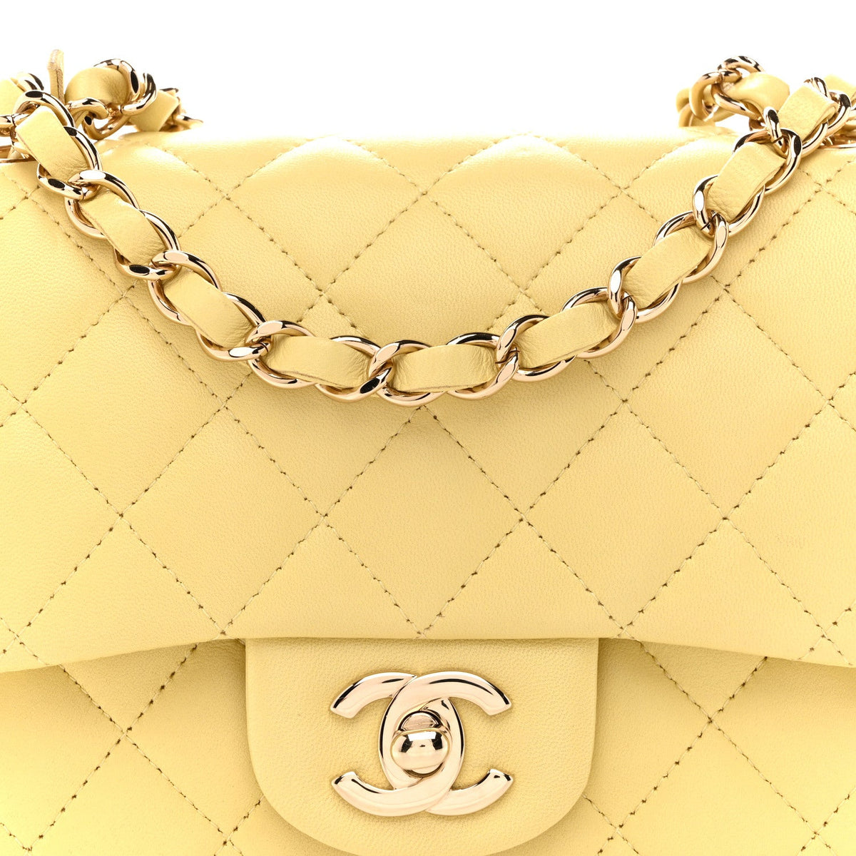 Mini Quilted Lambskin Flap Shoulder Bag