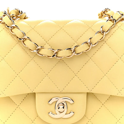 Mini Quilted Lambskin Flap Shoulder Bag