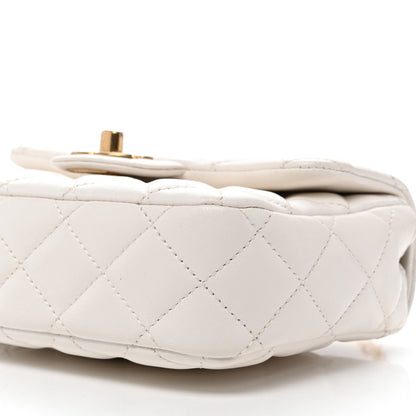 Mini Quilted Lambskin Flap Shoulder Bag