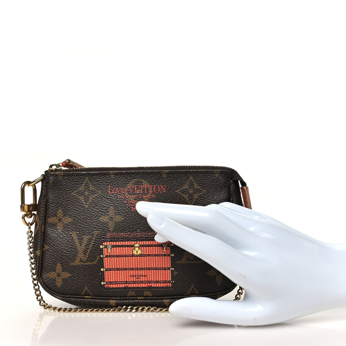 Louis Vuitton Monogram Trunks and Locks Mini Pochette Accessoires