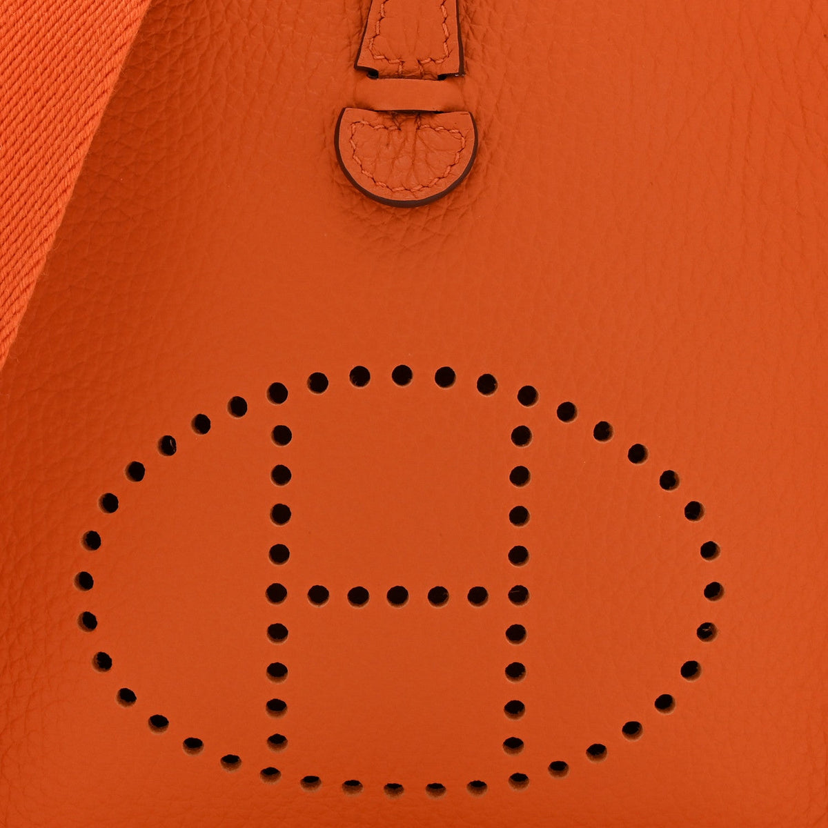 Taurillon Clemence Evelyne Tpm Orange Handbag