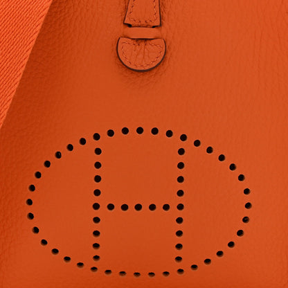 Taurillon Clemence Evelyne Tpm Orange Handbag