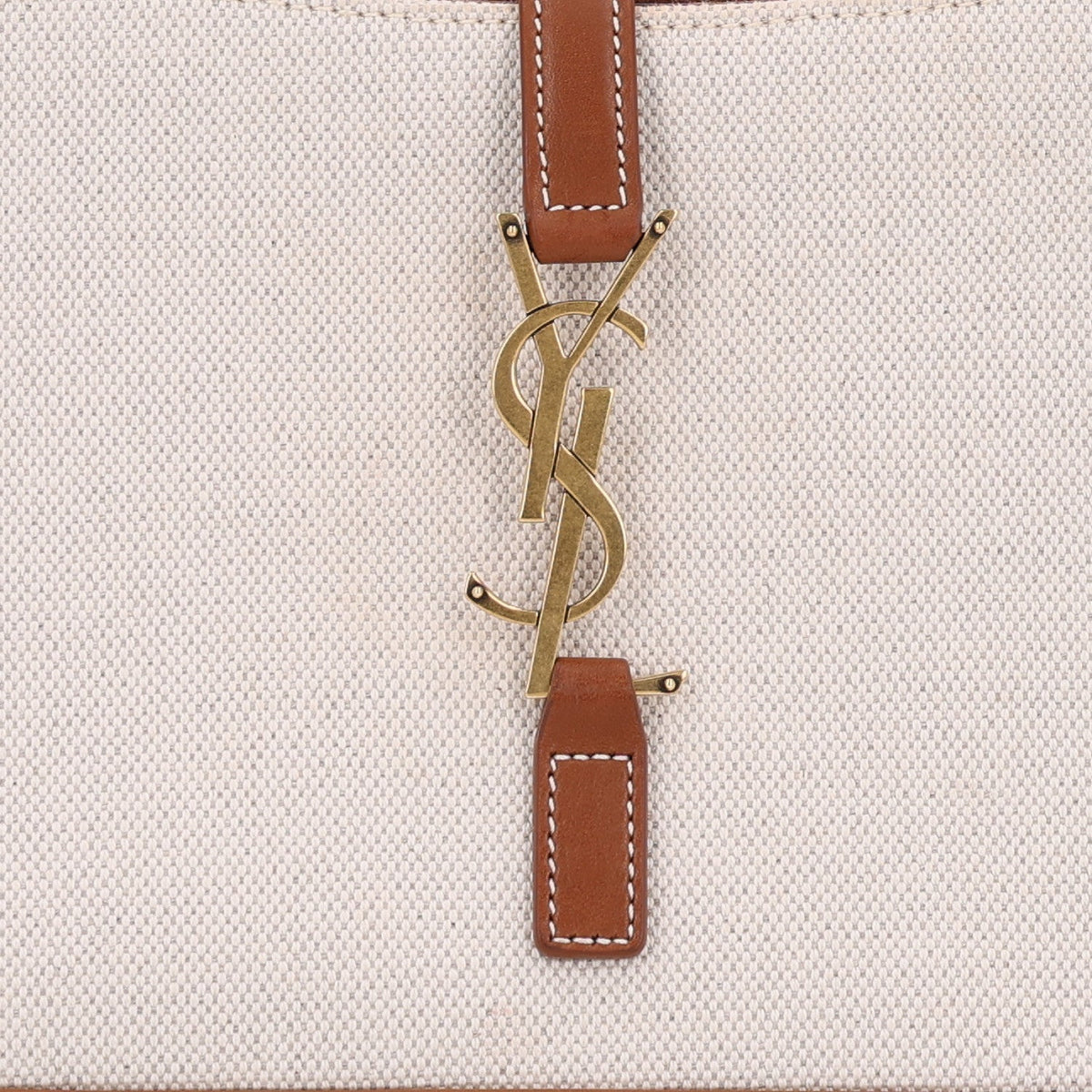 Calfskin Canvas Hobo Bag