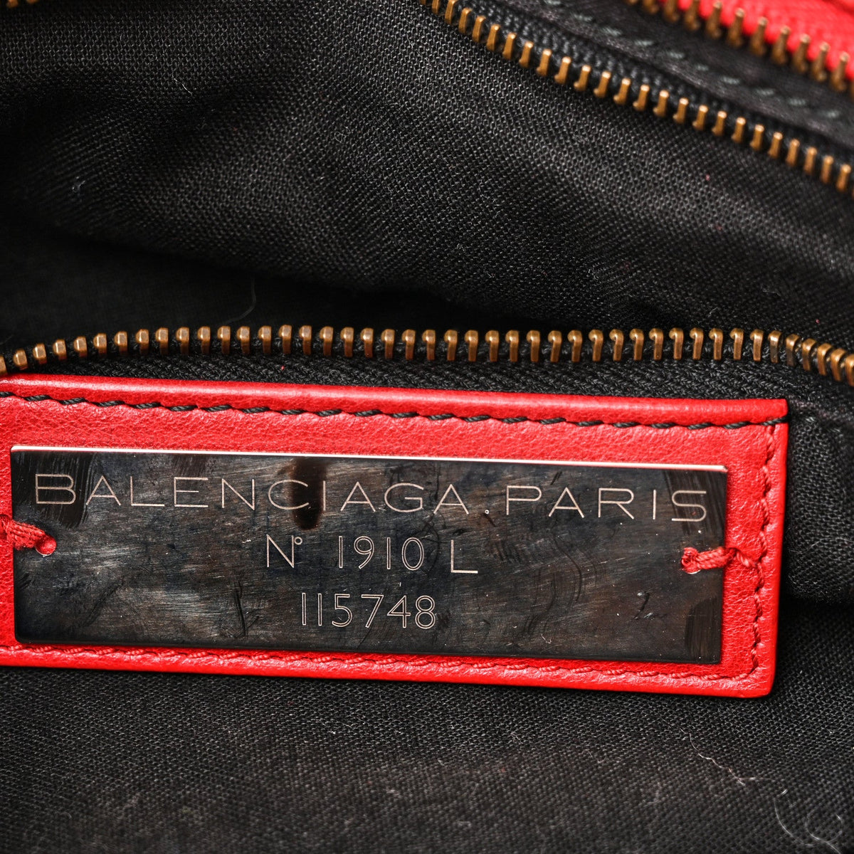 Agneau Classic Hardware City Rouge Coque Handbag