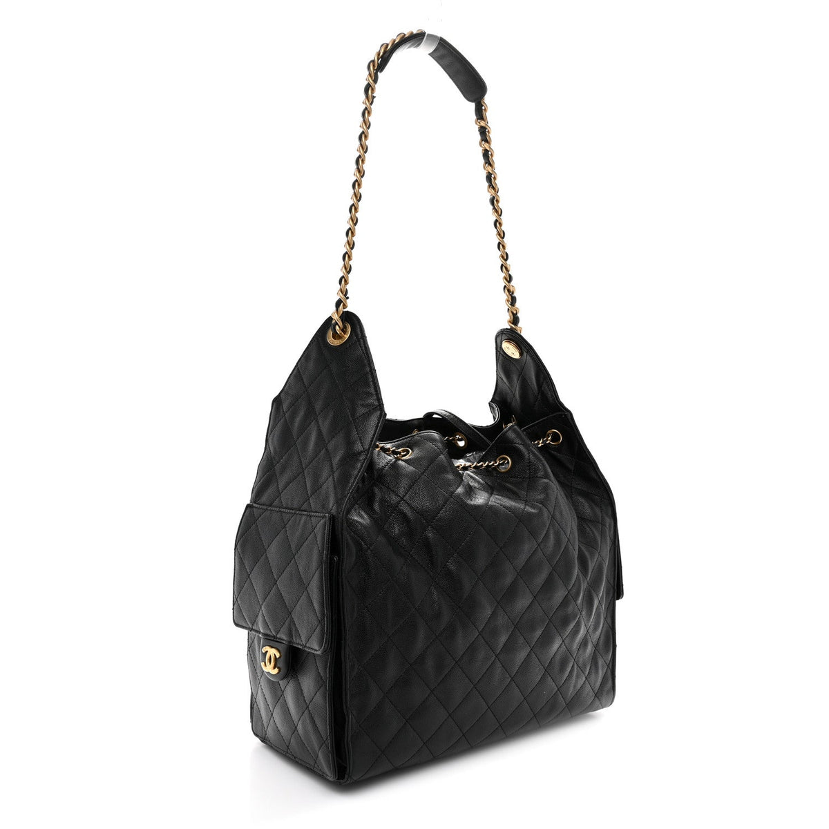 Medium Quilted Caviar Handbag