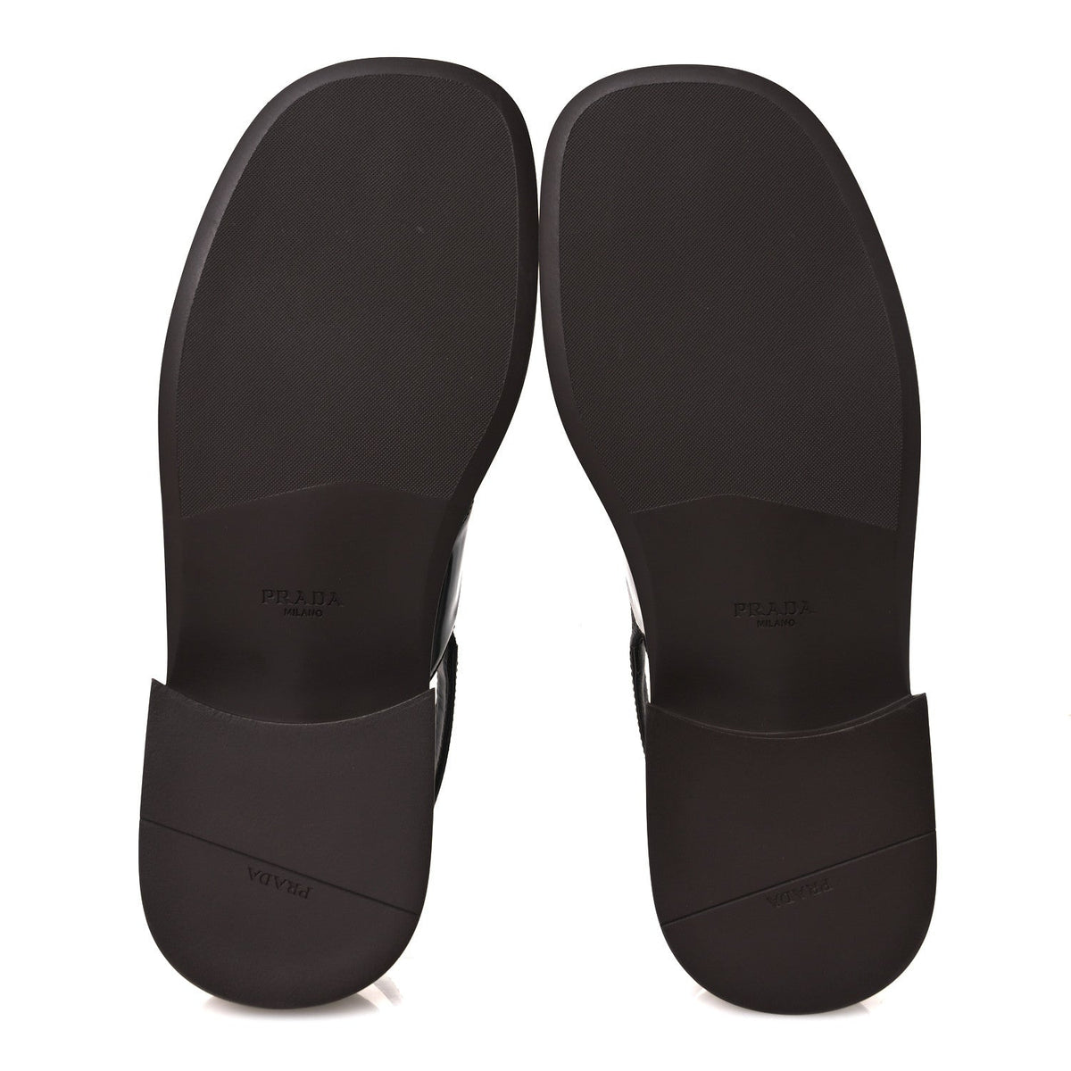 Prada Spazzolato Fume Women's Re-Edition 1996 Buckle Sandals 41 Bruciato