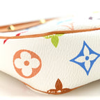Louis Vuitton Monogram Multicolor Pochette Accessories White