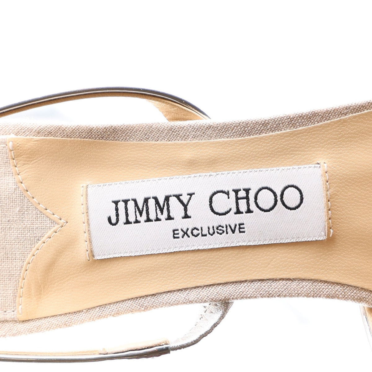 Jimmy Choo Metallic Nappa Linen Plum Women's Sandals 38