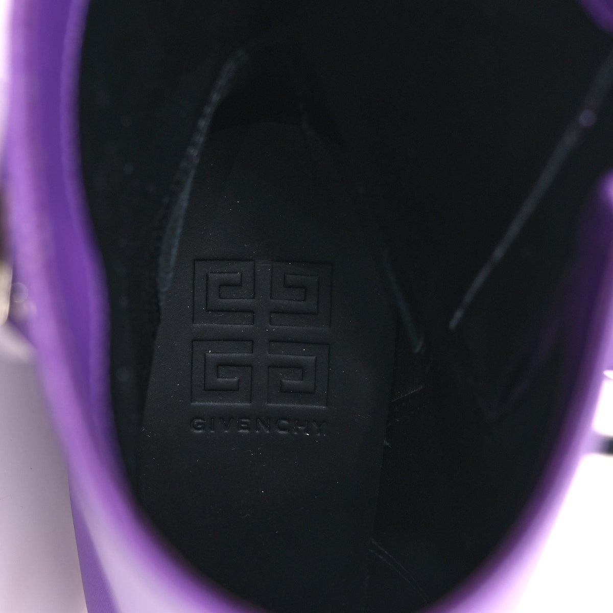 Givenchy Calfskin Women's Shark Lock Ankle Boots 35 Ultraviolet