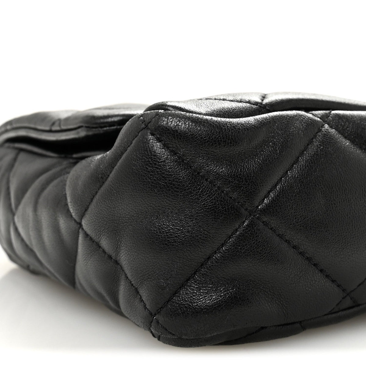 Large Quilted Lambskin Flap Shoulder Bag