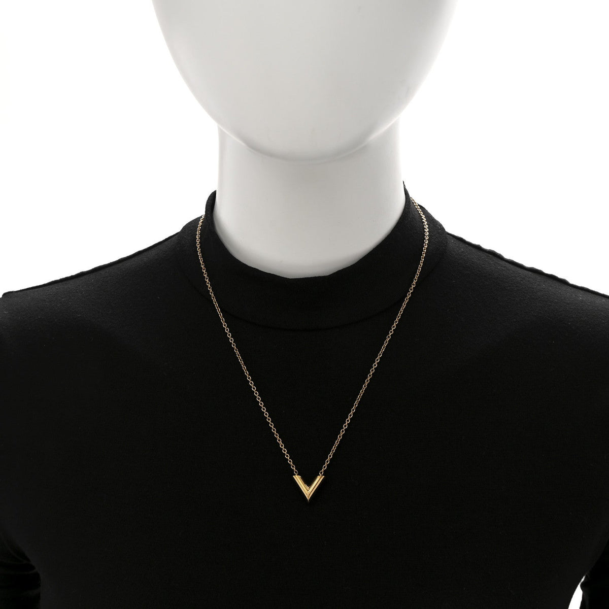 Essential V Necklace Gold