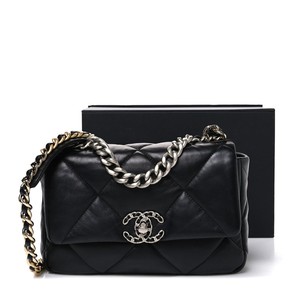 Medium Quilted Lambskin Flap Shoulder Bag