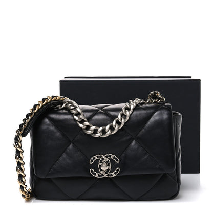 Medium Quilted Lambskin Flap Shoulder Bag