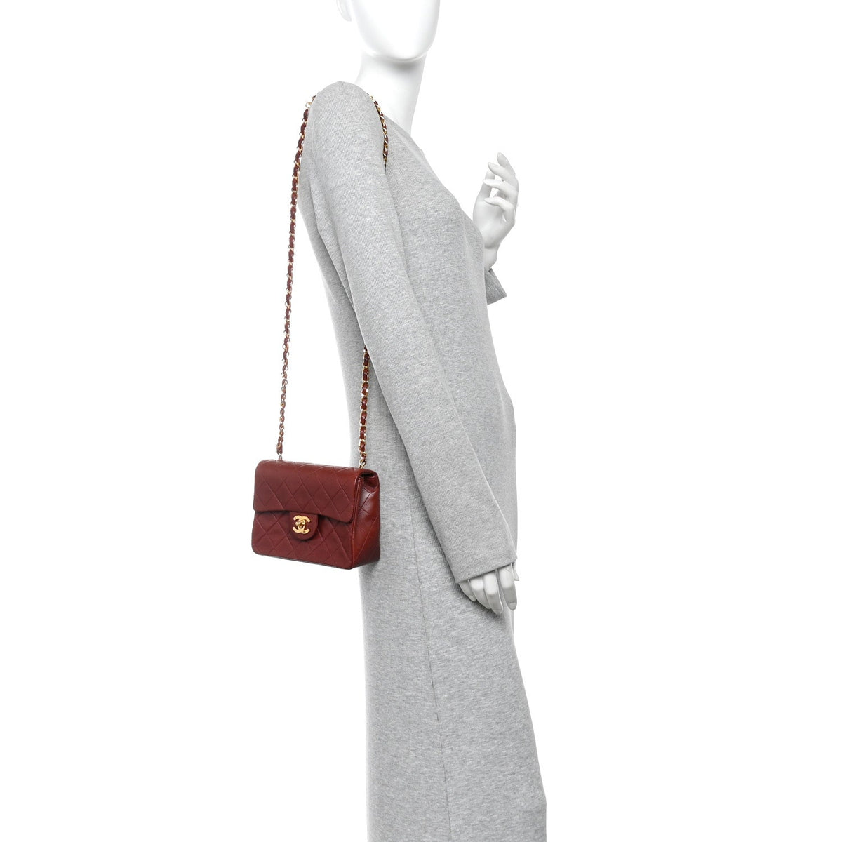 Mini Quilted Lambskin Flap Shoulder Bag