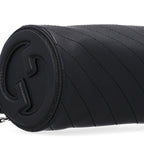Gucci Calfskin Mini Blondie Barrel Shoulder Bag Black