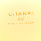 Chanel Caviar Quilted Mini Vanity Case With Chain Light Yellow