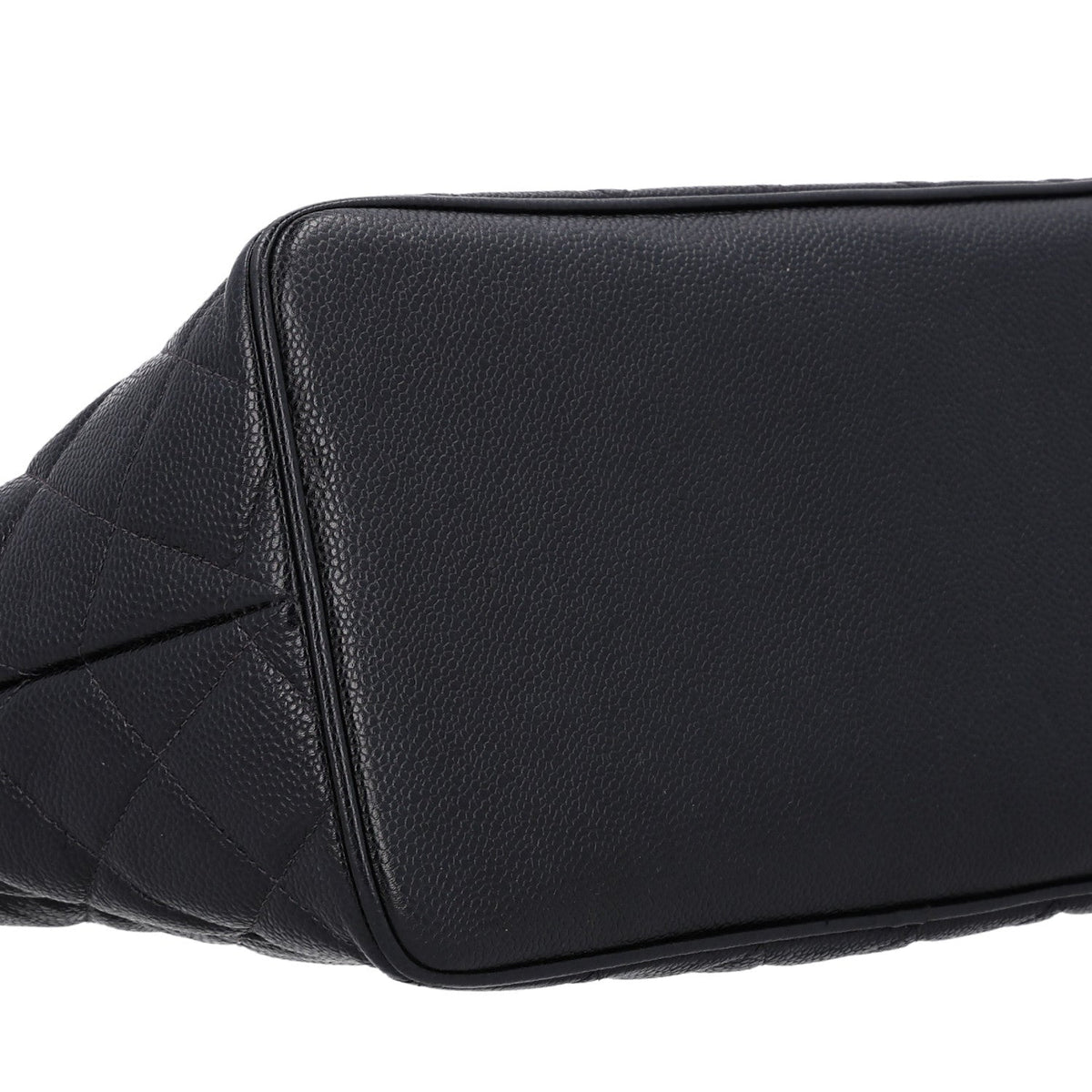Quilted Caviar Tote Bag