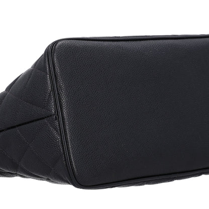 Quilted Caviar Tote Bag