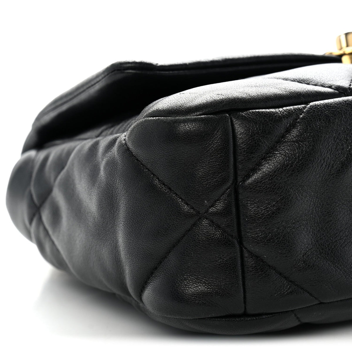 Medium Quilted Goatskin Flap Shoulder Bag