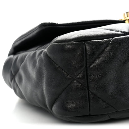 Medium Quilted Goatskin Flap Shoulder Bag