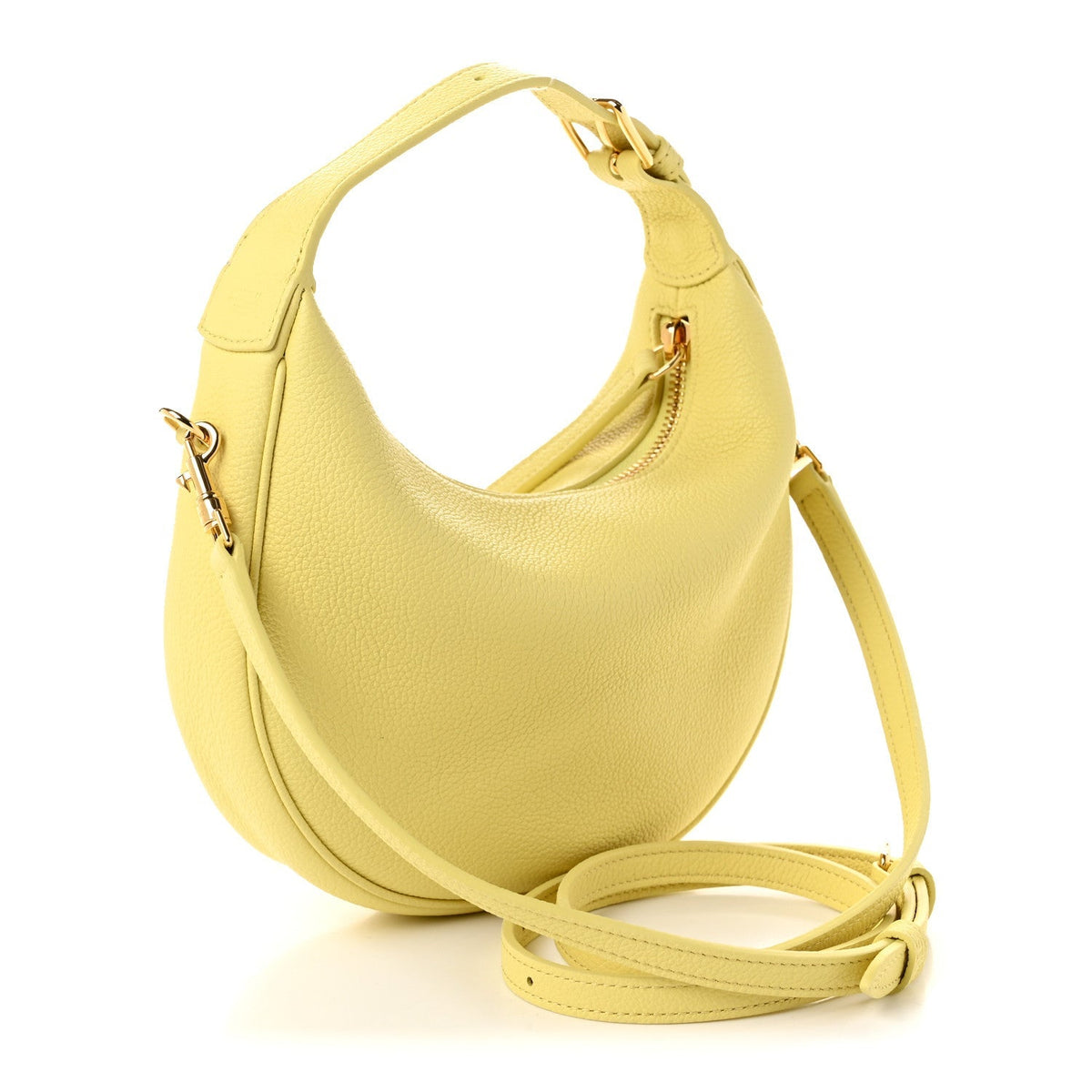 Celine Supple Grained Calfskin Teen Lulu Shoulder Bag Soft Lime