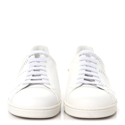 Valentino Garavani Calfskin Men's Backnet Sneakers 43.5 White