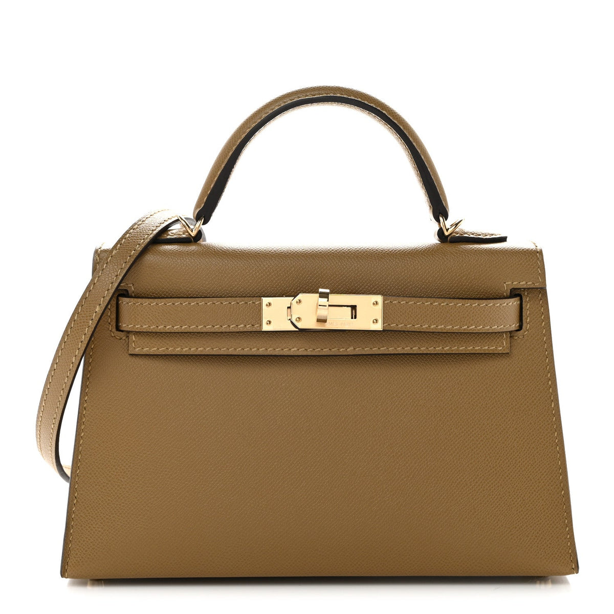 Hermes Madame Calfskin Mini Kelly Sellier 20 Dune