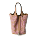 Hermès Swift Lucky Daisy Picotin Lock 18 PM Chai