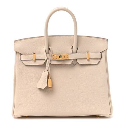 Togo Birkin 25 Craie Handbag