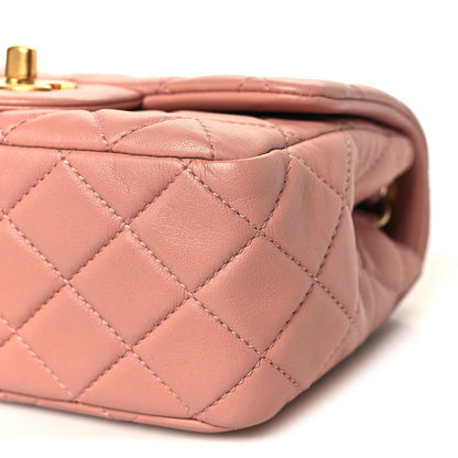 Mini Quilted Lambskin Flap Shoulder Bag