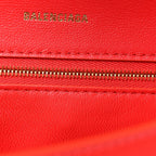Balenciaga Shiny Box Calfskin Small Hourglass Top Handle Bag Bright Red