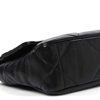 Medium Quilted Lambskin Flap Shoulder Bag