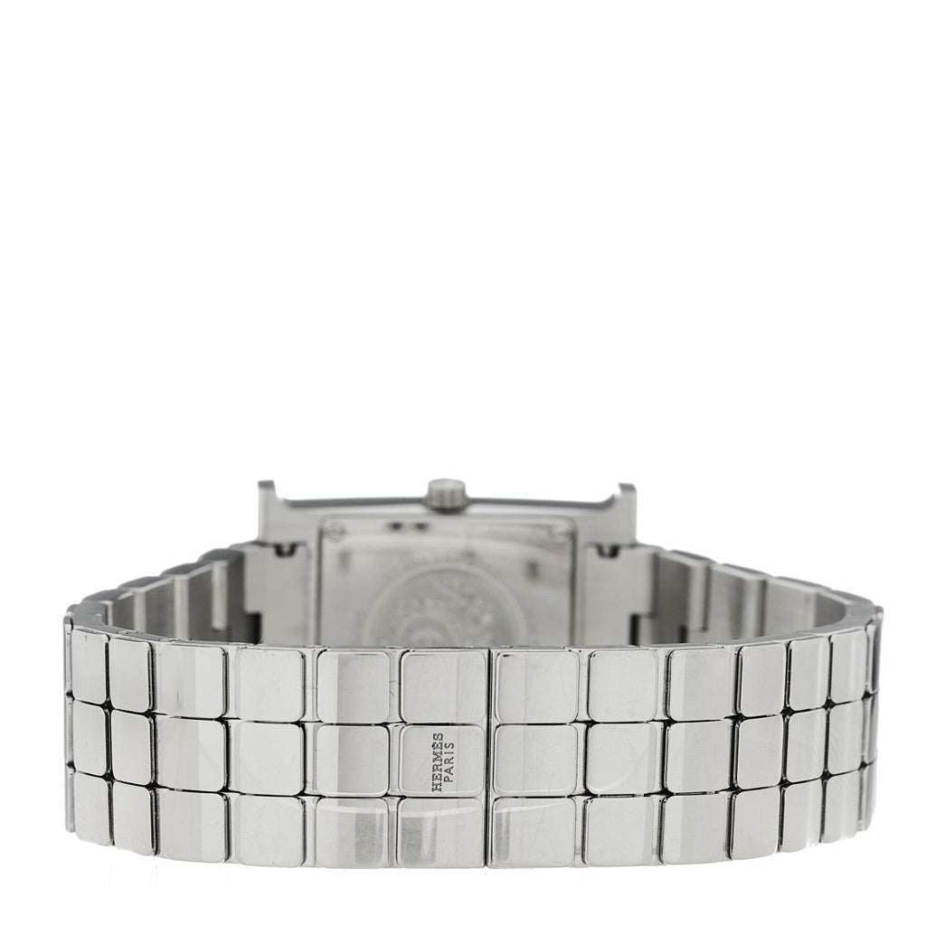 Hermes Stainless Steel 21mm Heure H Watch White