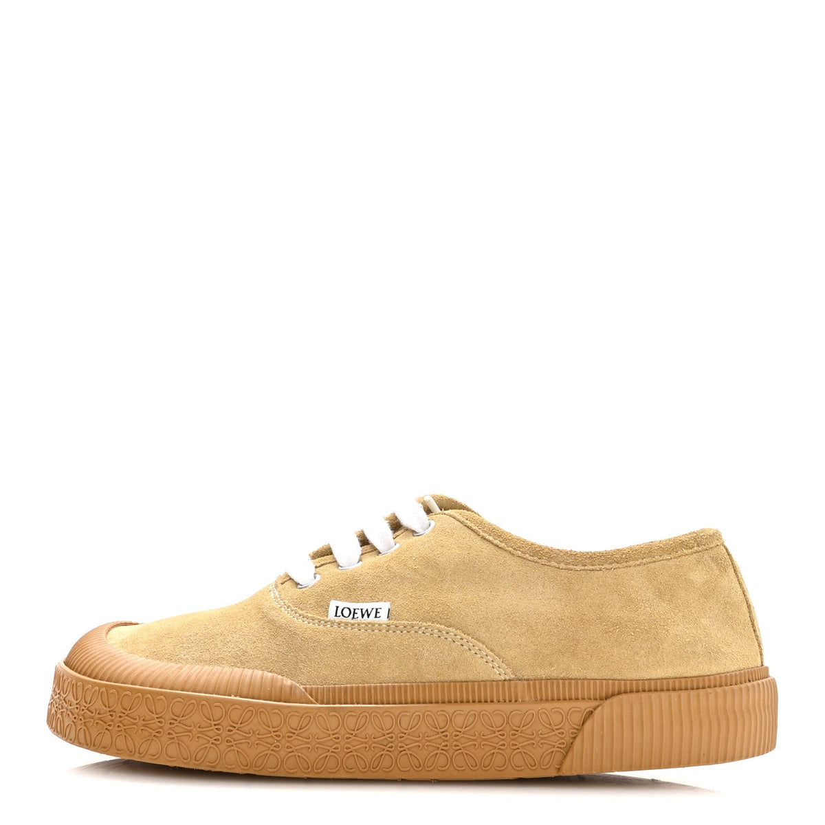 Loewex Paula'S Ibiza Brushed Suede Rubber Terra Vulca Sneakers Gold