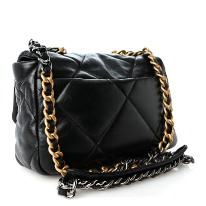 Medium Quilted Lambskin Flap Shoulder Bag