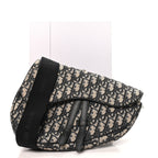 Christian Dior Oblique Men's Saddle Bag Blue