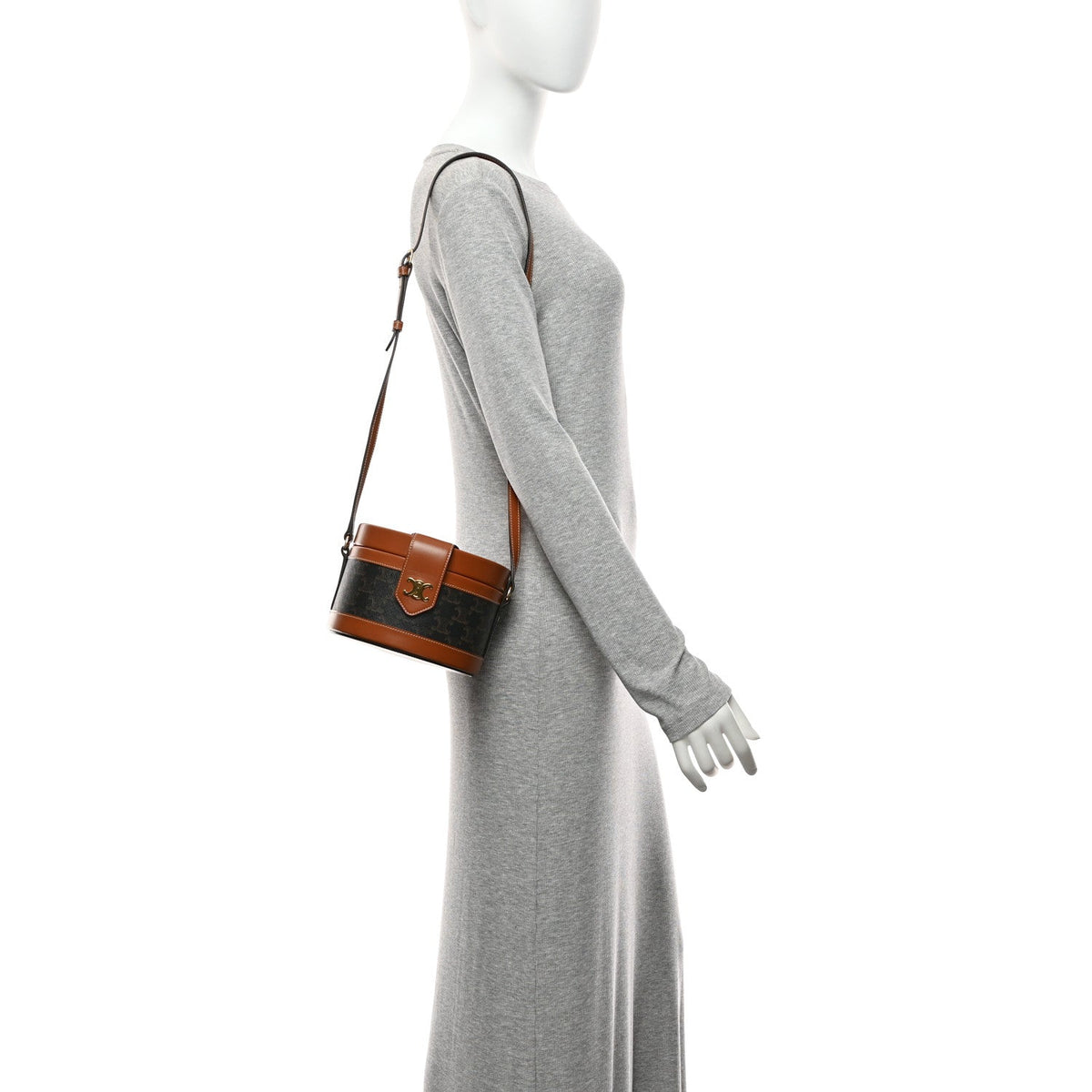 Medium Calfskin Canvas Handbag
