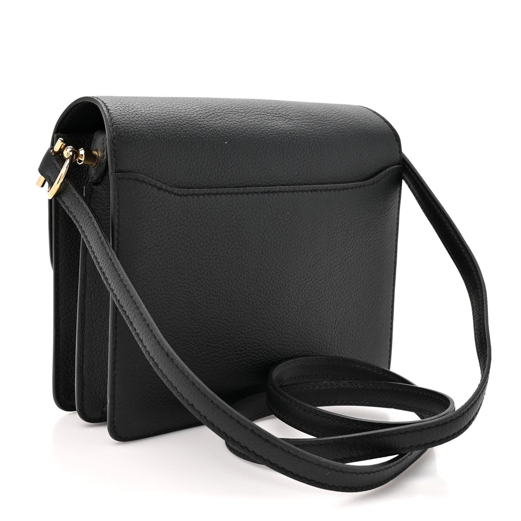 Hermes Evergrain Mini Sac Roulis Black