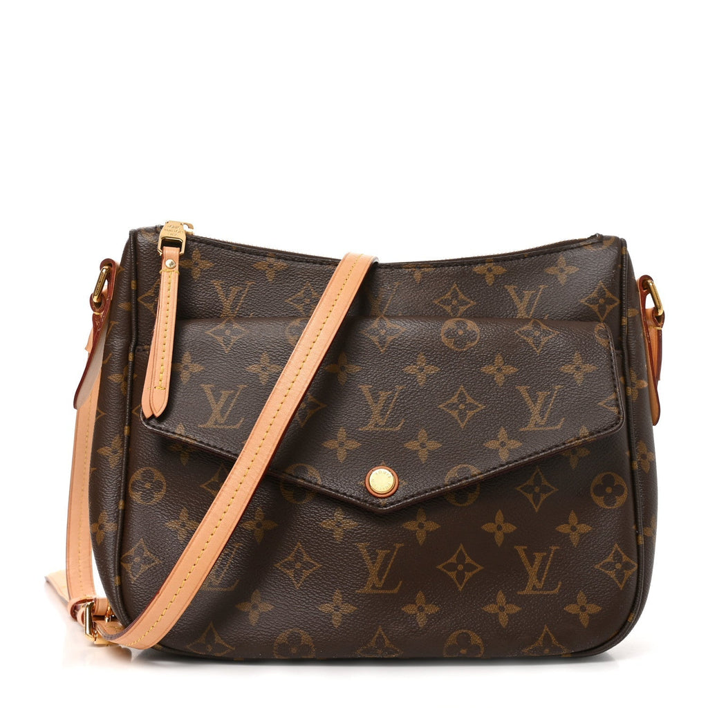 Louis Vuitton Monogram Mabillon Shoulder Bag Brown