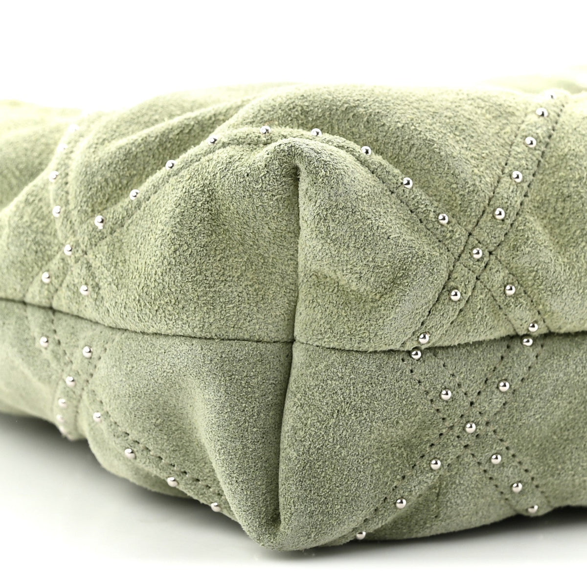 Mini Quilted Suede Handbag