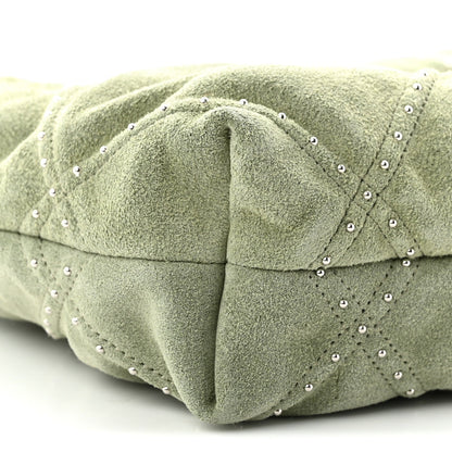 Mini Quilted Suede Handbag
