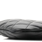 Chanel Lambskin Quilted Uniform Crossbody Bag Black
