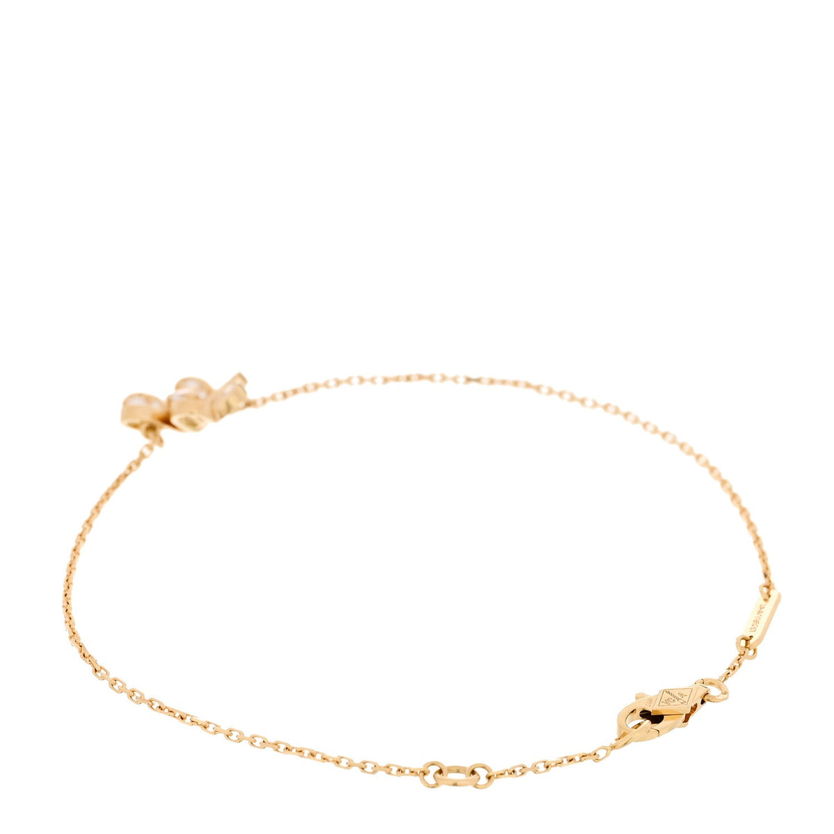 18K Yellow Gold Diamond Mini Frivole Pave Bracelet