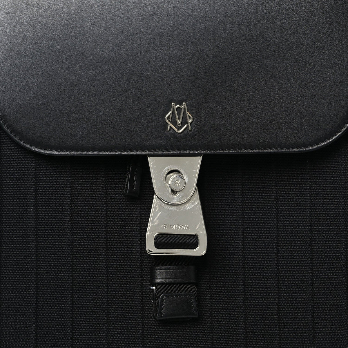 Small Calfskin Canvas Backpack
