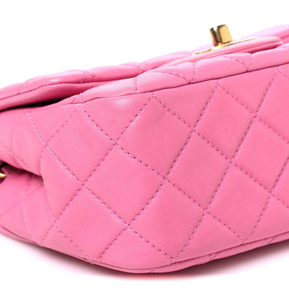 Mini Quilted Lambskin Flap Shoulder Bag