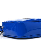 Saint Laurent Patent Calfskin Matelasse Monogram Lou Camera Bag Royal Blue