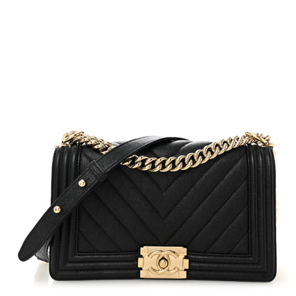Medium Quilted Caviar Flap Shoulder Bag