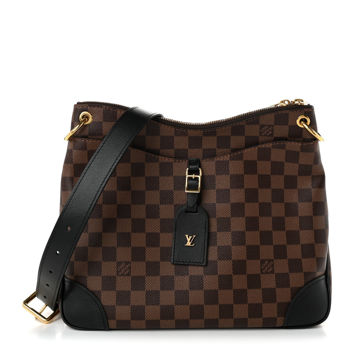 Louis Vuitton Damier Ebene Odeon MM Bag Black