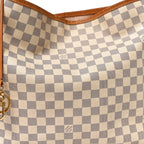 Louis Vuitton Damier Azur Delightful PM Rose Ballerine