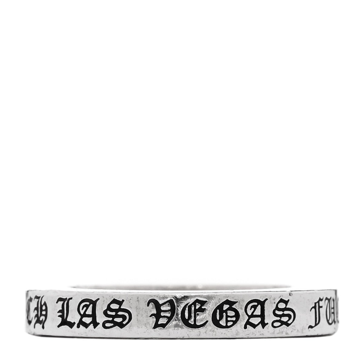 Chrome HeartsSterling Silver CH Las Vegas Fck You Spacer Ring 49 5
